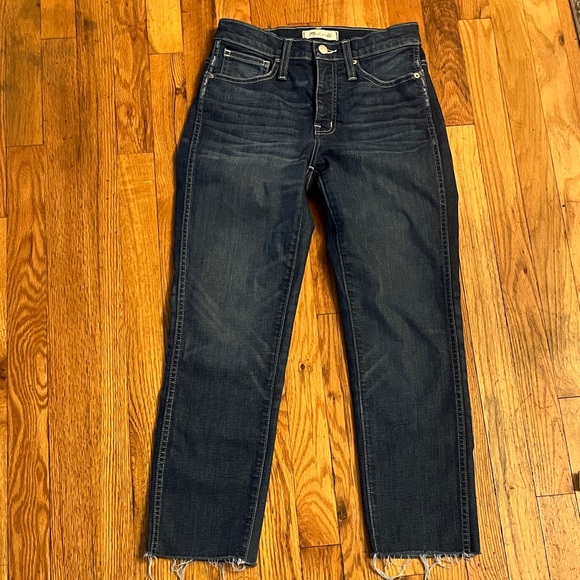 Madewell Dark Blue Ankle Jeans - Picture 9 of 11